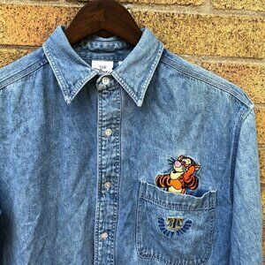 Vintage Embroidered Disney Jacket Small